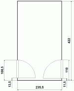 Grundriss des Treppenhauses